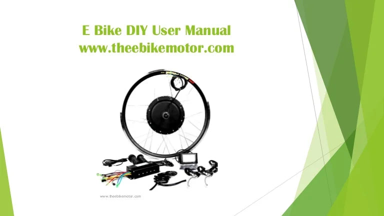 Ebike manual